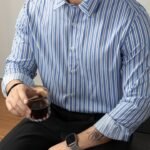 Men's Modal Long Sleeve Shirt - 60s High Count Non-Iron Business Shirt