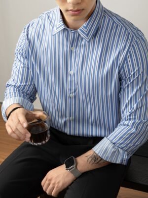 Men's Modal Long Sleeve Shirt - 60s High Count Non-Iron Business Shirt