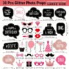 O1CN01HhH3W02BHrs2Srq25_2216994758314-0-cib Photo Booth Props Set - Rose Gold Party, Birthday & Wedding Photo Props