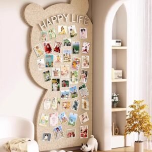 Felt Pin Board Wall Panel - Decorative Photo Display & Wall Cover for Kids Rooms