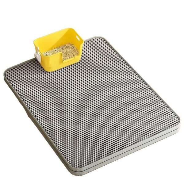 Cat Litter Mat EVA, Extra Large, Washable, Double-Layer Filter, Anti-Track Sand Board, Anti-Slip
