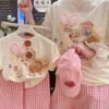 O1CN01IYu2Gh1CSEKuqfkSK_2218561860079-0-cib Girls 3D Bunny Ears Bear Two-Piece Summer Suit