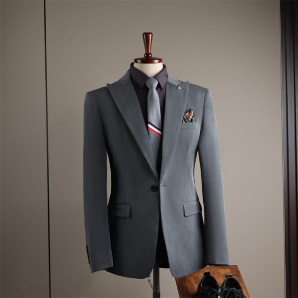 Men's Suits, Slim-Fit Korean-Style Professional Suits, Men's Business Formal Wear, High-Quality Groom's Wedding Attire, Ready Stock