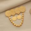 Cross-Border Retro Coin Tassel Brooch, European and American Fashion Pin, Corsage Accessory