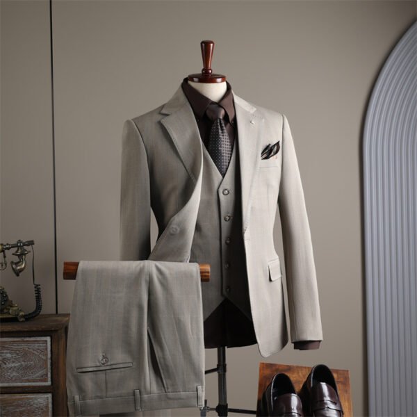 Plaid Suit Men's Business Casual Banquet Wedding Dress Professional Formal Suit
