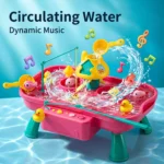Electric Fishing Platform with Circulating Water - Kids Musical Fishing Play Table