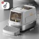 Stainless Steel Cat Litter Box, Fully Enclosed, Removable, Easy to Clean, Large Anti-Splash and Odor-Proof