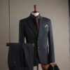 Men's Small Suit Set, New Autumn Style, Groomsmen's Suit, Wedding, Business Casual, Work, Notch Lapel Suit, Slim Fit