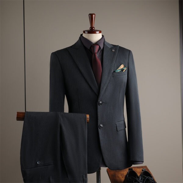 Men's Small Suit Set, New Autumn Style, Groomsmen's Suit, Wedding, Business Casual, Work, Notch Lapel Suit, Slim Fit