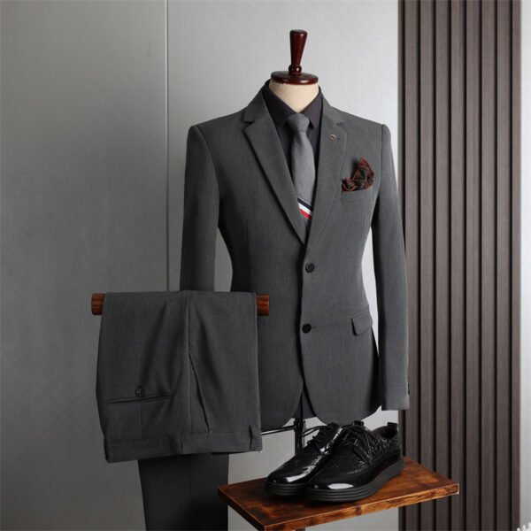 Plus Size Men's Business Casual Slim Wedding Groomsmen Dress Suit