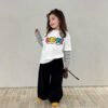 Children's Two-in-One Long Sleeve T-Shirt, Cartoon Patchwork Sleeve Top
