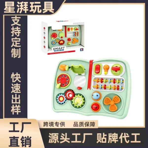 Colorful Light-Up Busy Book Toy - Early Learning Sensory Activity Book