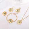 Temu Dropshipping Copper Alloy Four-Piece Set Flower Necklace Multi-Layer Earrings Hot-Selling Artistic Retro Style 1 Temu Dropshipping Copper Alloy Four-Piece Set Flower Necklace Multi-Layer Earrings Hot-Selling Artistic Retro Style