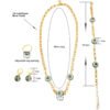 Cross-Border Fashion Devil's Eye Necklace Four-Piece Set, European and American Light Luxury