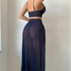 Foreign Trade Sources Europe and the United States New Sexy Underwear Sexy Women's Cross-Border Mesh Split Dress Suit