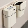 Wall Mounted Kitchen Bin with Lid - Hanging Waste Bin for Cupboard Door