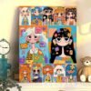 Large Size Cartoon Digital Oil Painting DIY Hand-Painted Coloring Kit