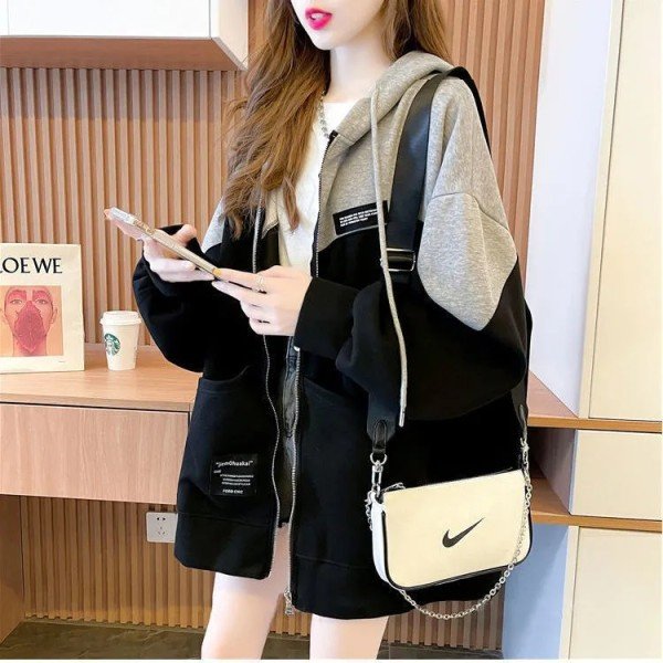 Plus Size Spring Autumn Thin Outerwear Women's Trendy Korean Cardigan Coat
