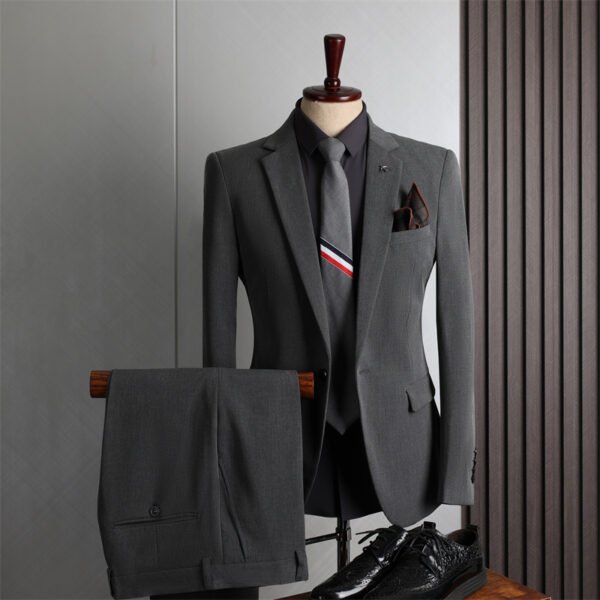 Plus Size Men's Business Casual Slim Wedding Groomsmen Dress Suit