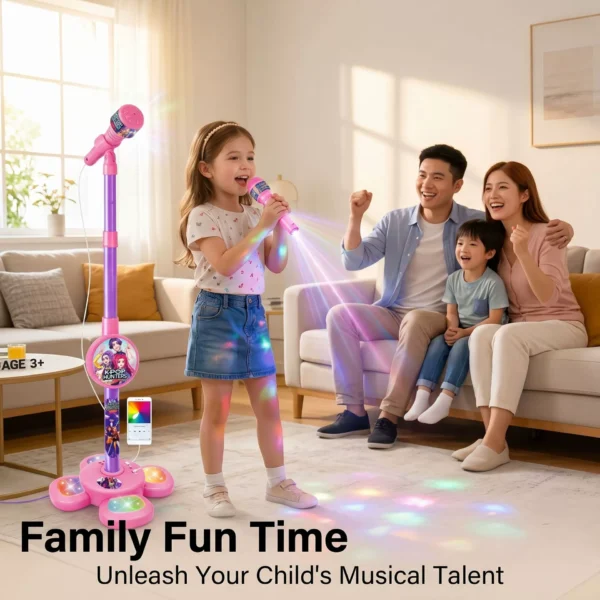 Light-Up Assembled Microphone Toy for Kids