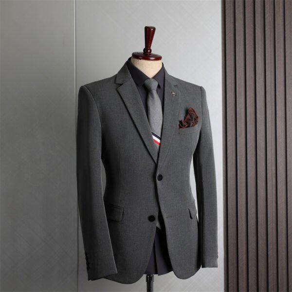 Plus Size Men's Business Casual Slim Wedding Groomsmen Dress Suit