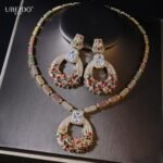 Middle Eastern Bridal Jewellery Set - Ice-Flower Zircon