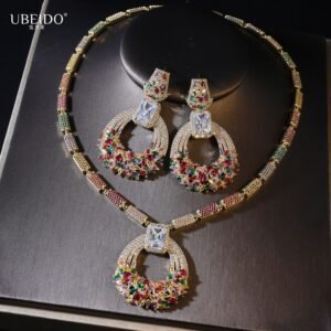 Middle Eastern Bridal Jewellery Set - Ice-Flower Zircon