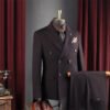 High-End Wine Red Suit Men's Suit Wedding Groomsmen Suit Business Casual High-Quality Professional Suit Suit Men