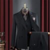 High-End Wine Red Suit Men's Suit Wedding Groomsmen Suit Business Casual High-Quality Professional Suit Suit Men