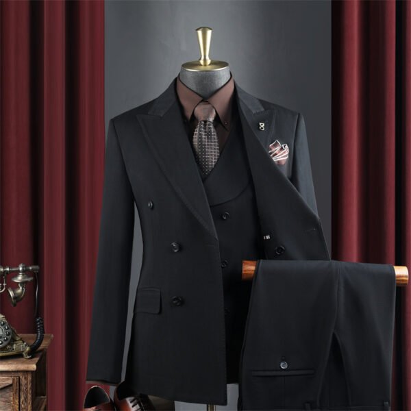 High-End Wine Red Suit Men's Suit Wedding Groomsmen Suit Business Casual High-Quality Professional Suit Suit Men