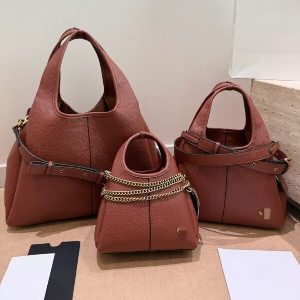 Woven-Look Basket Hobo Tote Bag