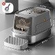 Stainless Steel Cat Litter Box, Fully Enclosed, Removable, Easy to Clean, Large Anti-Splash and Odor-Proof