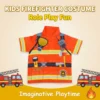 Kids Short-Sleeve Role-Play Costume Shirt - Doctor, Police, Firefighter, Chef, Pilot & More (12 Styles)