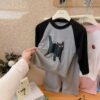 Kids Modal Home Wear Pajama Set - Loose Long-Sleeve Air-Conditioning Clothing