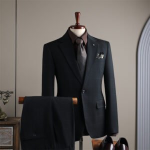 Plaid Suit Men's Business Casual Banquet Wedding Dress Professional Formal Suit