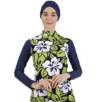 LNYY109 Sun Protection Conservative Swimsuit Three-Piece Set