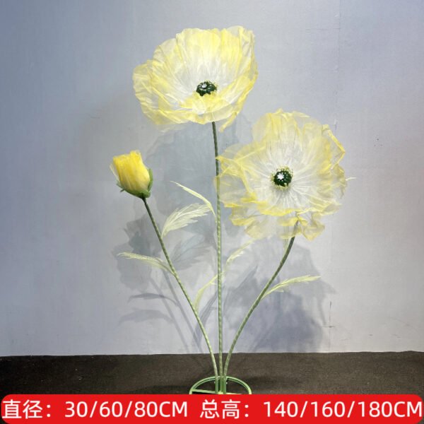O1CN01O0Hdsz2LwJ6wbQz8R_3520259756-0-cib Giant Artificial Poppy Flowers - Wedding Aisle, Stage & Window Display Props
