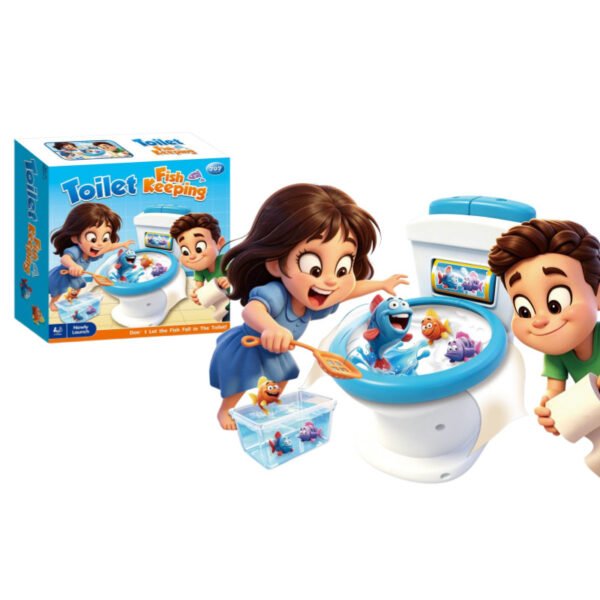 Toilet Fish Farming Prank Game - Creative Stress-Relief Novelty Toy