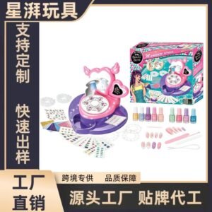 Ensemble de jeu de simulation d'établi de Nail Art pour filles