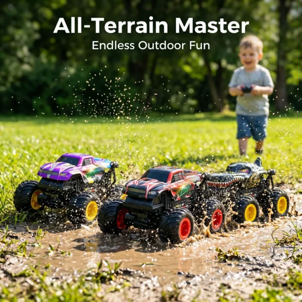 1:16 Remote Control Stunt Monster Truck - 360 Degree Rotating RC Car
