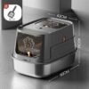 Stainless Steel Cat Litter Box, Fully Enclosed, Removable, Easy to Clean, Large Anti-Splash and Odor-Proof