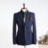 Double-Breasted Suit Set for Men, Formal Business Casual Slim Fit Plus Size Wholesale Wedding Blazer, High-End Feel