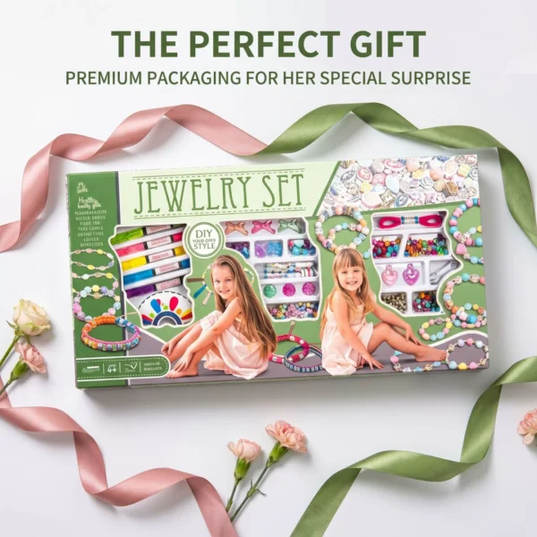 DIY Beaded Jewelry Making Kit for Kids
