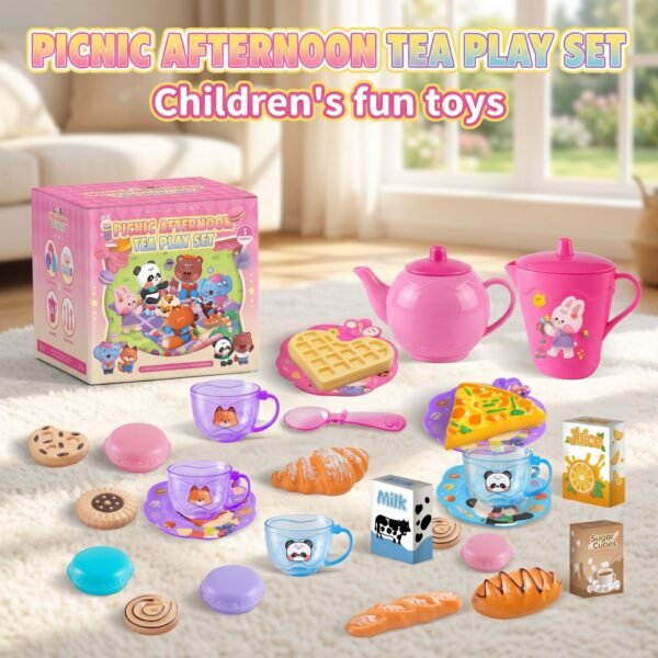 O1CN01PRjdQs2EcQeZ0Axp3_2222124958765-0-cib Pretend Play Afternoon Tea Set with Tableware