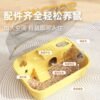 Plastic Hamster Cage Transparent Panoramic Luxury Villa Golden Hamster Double-Layer Extra-Large Space Three-Line Rat Pet Supplies