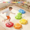 Musical Light-Up Balance Stepping Stones - Sensory River-Crossing Game for Kids