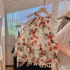 Girls Beach Style Halter Neck Patchwork Print Dress