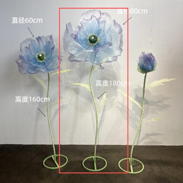 O1CN01Pokq6k2LwJ6wDMZp1_3520259756-0-cib Giant Artificial Poppy Flowers - Wedding Aisle, Stage & Window Display Props