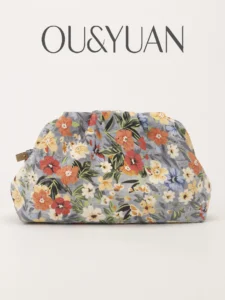 French Floral Cloud Clutch Bag – Retro Tote Evening Bag
