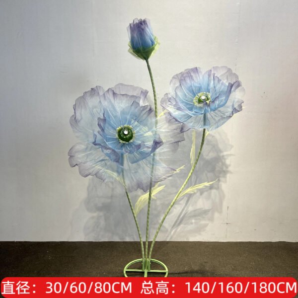 O1CN01Q0Xb642LwJ6upaV2K_3520259756-0-cib Giant Artificial Poppy Flowers - Wedding Aisle, Stage & Window Display Props